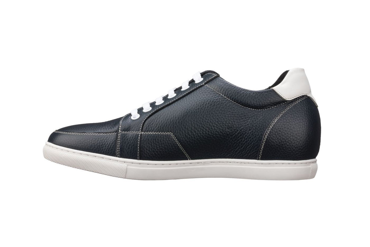 CALTO - K0082 - 2.5 Inches Taller (Dark Blue/White)CasualTorqelo.com