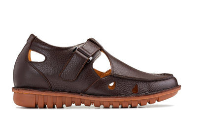 CALTO - K0752 - 2.8 Inches Taller (Coffee Brown) - Lightweight Casual Fisherman SandalSandalsTorqelo.com