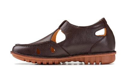 CALTO - K0752 - 2.8 Inches Taller (Coffee Brown) - Lightweight Casual Fisherman SandalSandalsTorqelo.com