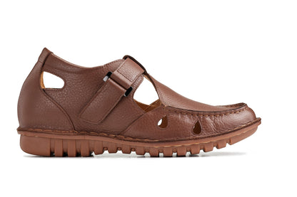 CALTO - K0753 - 2.8 Inches Taller (Camel Brown) - Lightweight Casual Fisherman SandalSandalsTorqelo.com