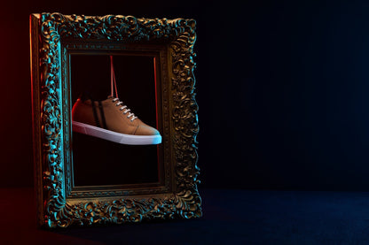 CALTO - K1551 - 2.8 Inches Taller (Nubuck Tan) - Lace Up Casual SneakersCasualTorqelo.com