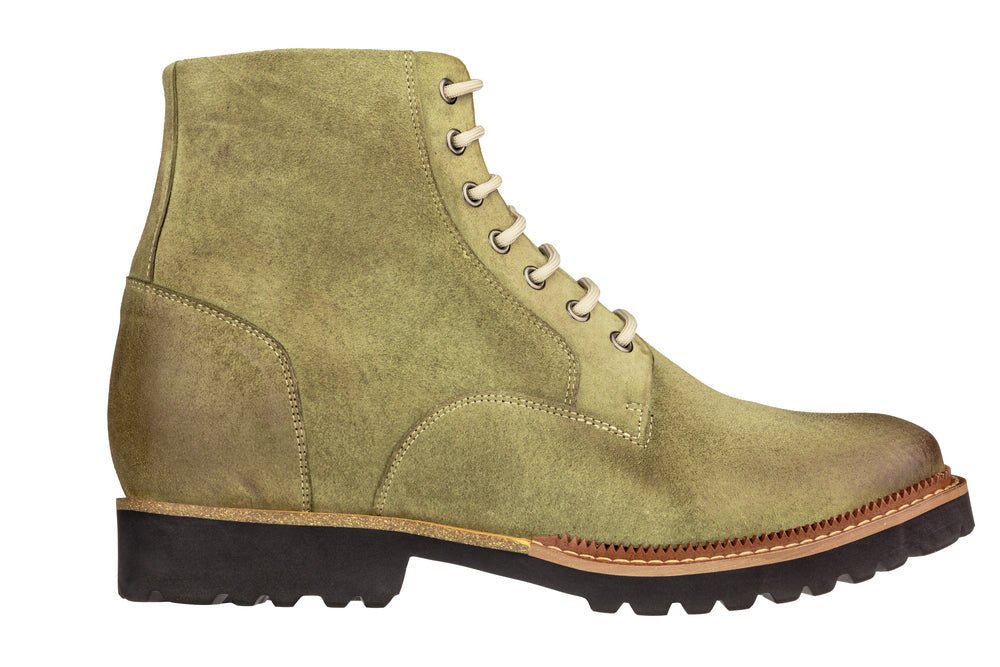 CALTO - K24402 - 3 Inches Taller (Olive) - Casual Zipper BootsBootsTorqelo.com