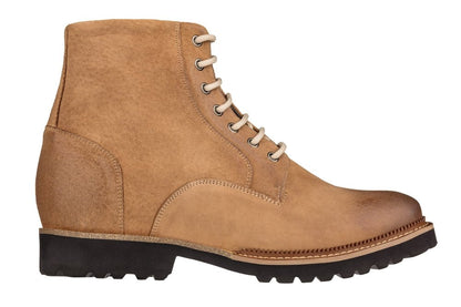 CALTO - K24403 - 3 Inches Taller (Brown) - Casual Zipper BootsBootsTorqelo.com