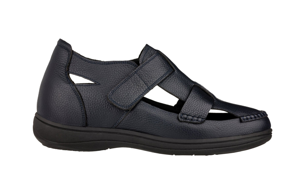 CALTO - K2663 - 3.2 Inches Taller (Navy) - Casual Fisherman SandalSandalsTorqelo.com