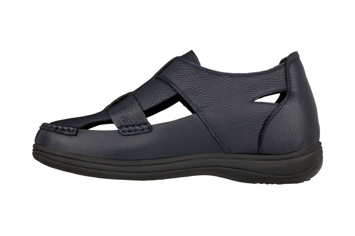 CALTO - K2663 - 3.2 Inches Taller (Navy) - Casual Fisherman SandalSandalsTorqelo.com