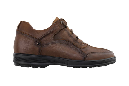 CALTO - K3044 - 2.8 Inches Taller (Brown) - Lace Up Casual Walker - LightweightCasualTorqelo.com