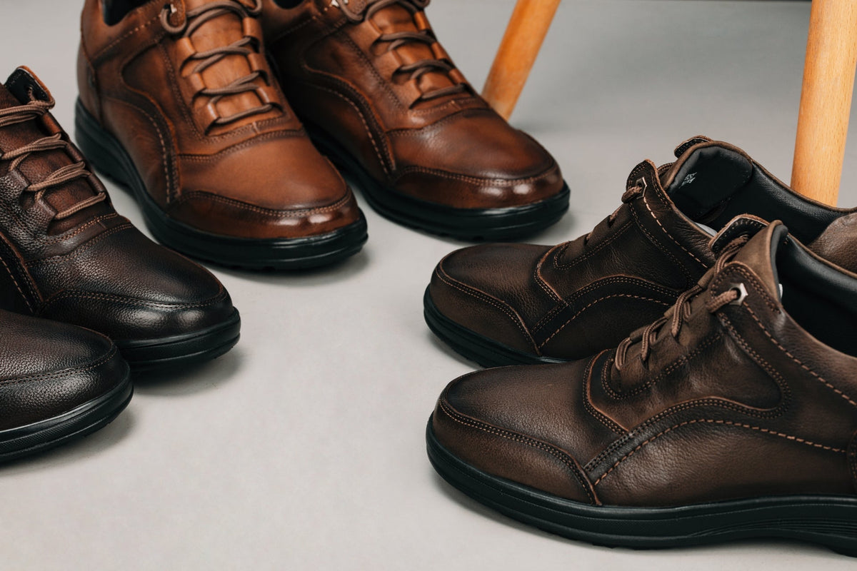 CALTO - K3044 - 2.8 Inches Taller (Brown) - Lace Up Casual Walker - LightweightCasualTorqelo.com