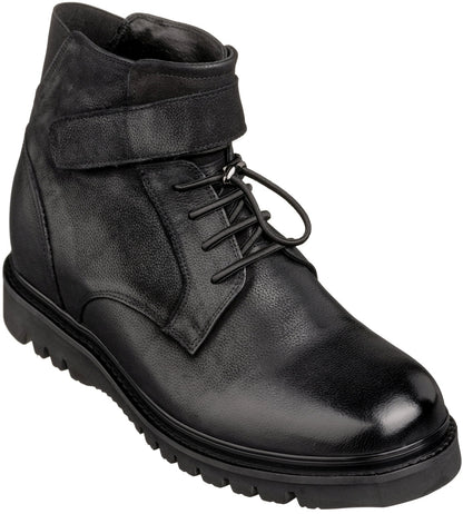 CALTO - K83114 - 3.2 Inches Taller (Black) - Casual BootsBootsTorqelo.com