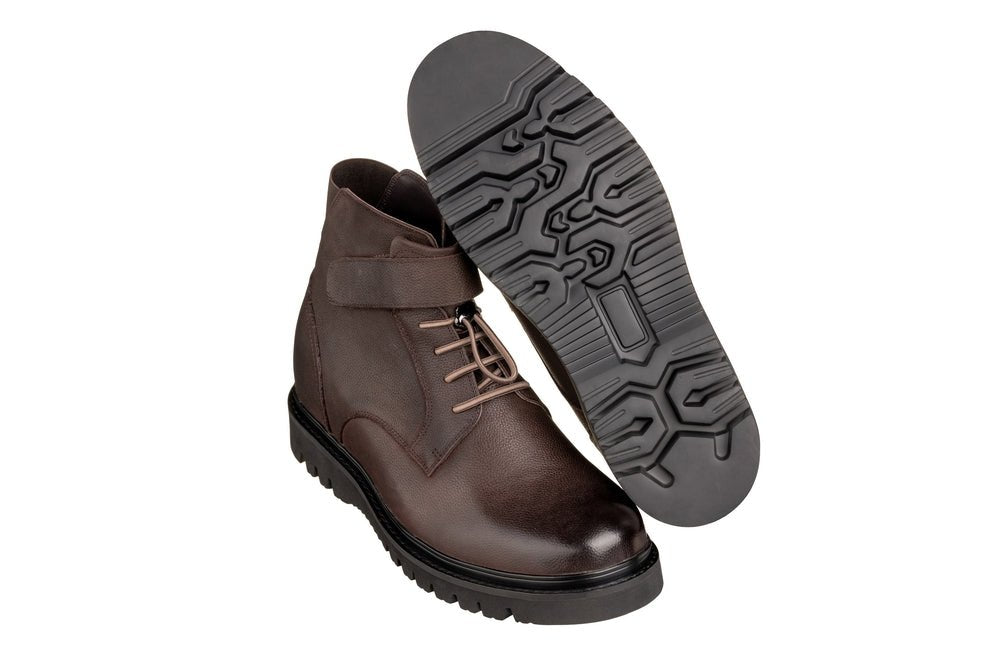CALTO - K83115 - 3.2 Inches Taller (Dark Brown) - Casual BootsBootsTorqelo.com