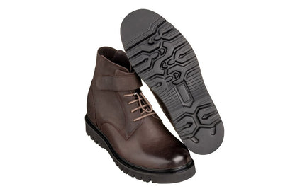 CALTO - K83115 - 3.2 Inches Taller (Dark Brown) - Casual BootsBootsTorqelo.com