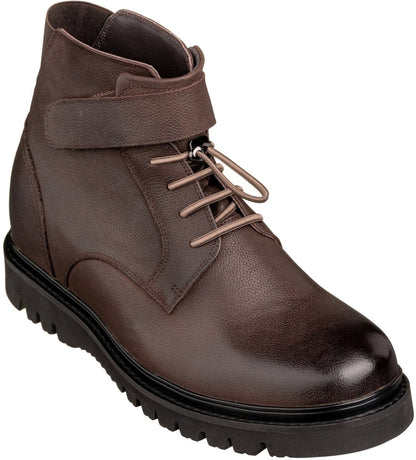 CALTO - K83115 - 3.2 Inches Taller (Dark Brown) - Casual BootsBootsTorqelo.com