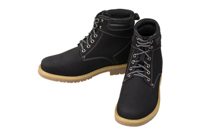 CALTO - K8820 - 3.2 Inches Taller (Nubuck Black) - Work Style BootBootsTorqelo.com