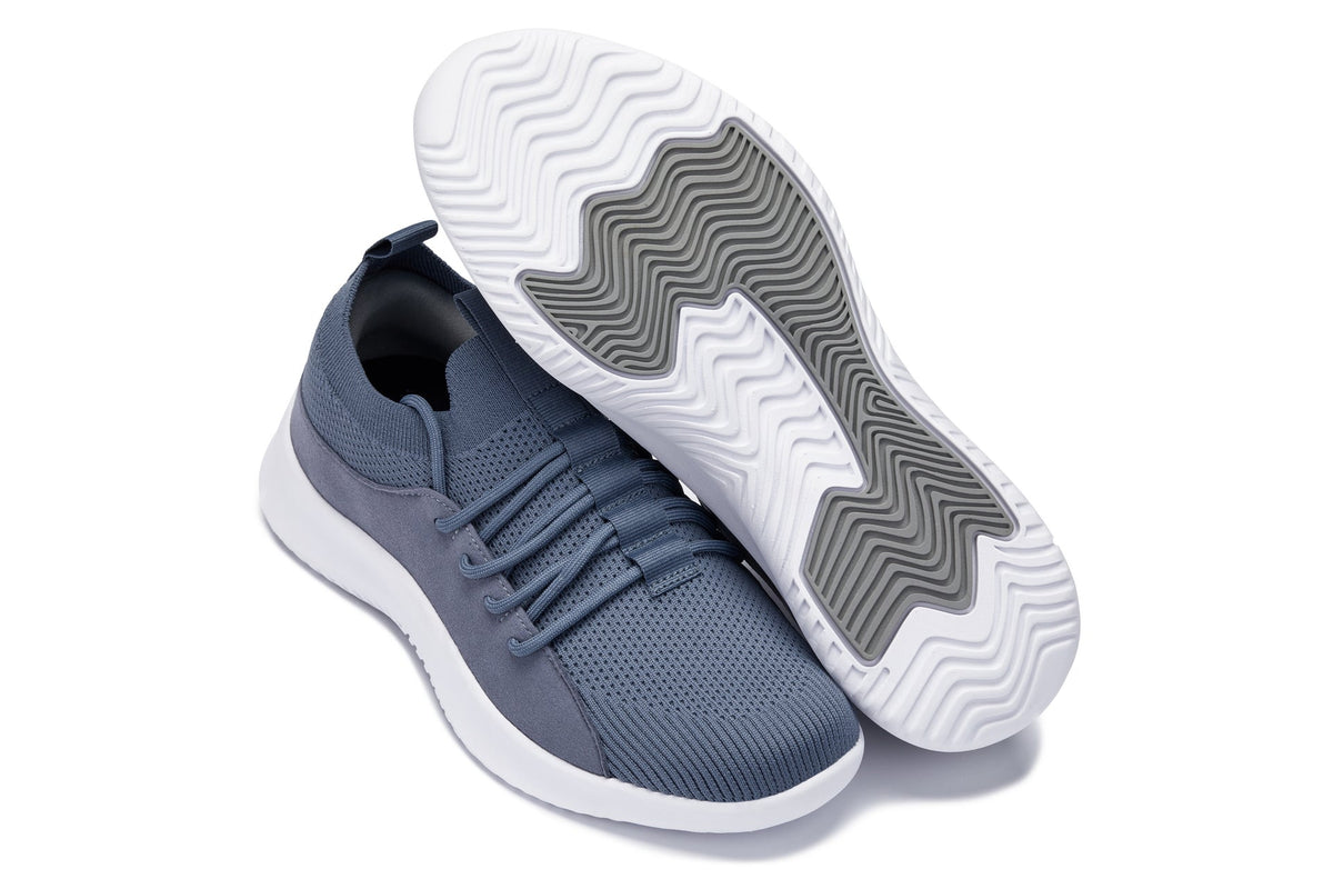 CALTO - Q133 - 2.4 Inches Taller (Light Slate Gray/White Sole) - Ultra Lightweight SneakersSneakers / AthleticsTorqelo.com