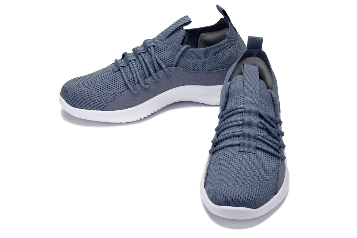 CALTO - Q133 - 2.4 Inches Taller (Light Slate Gray/White Sole) - Ultra Lightweight SneakersSneakers / AthleticsTorqelo.com