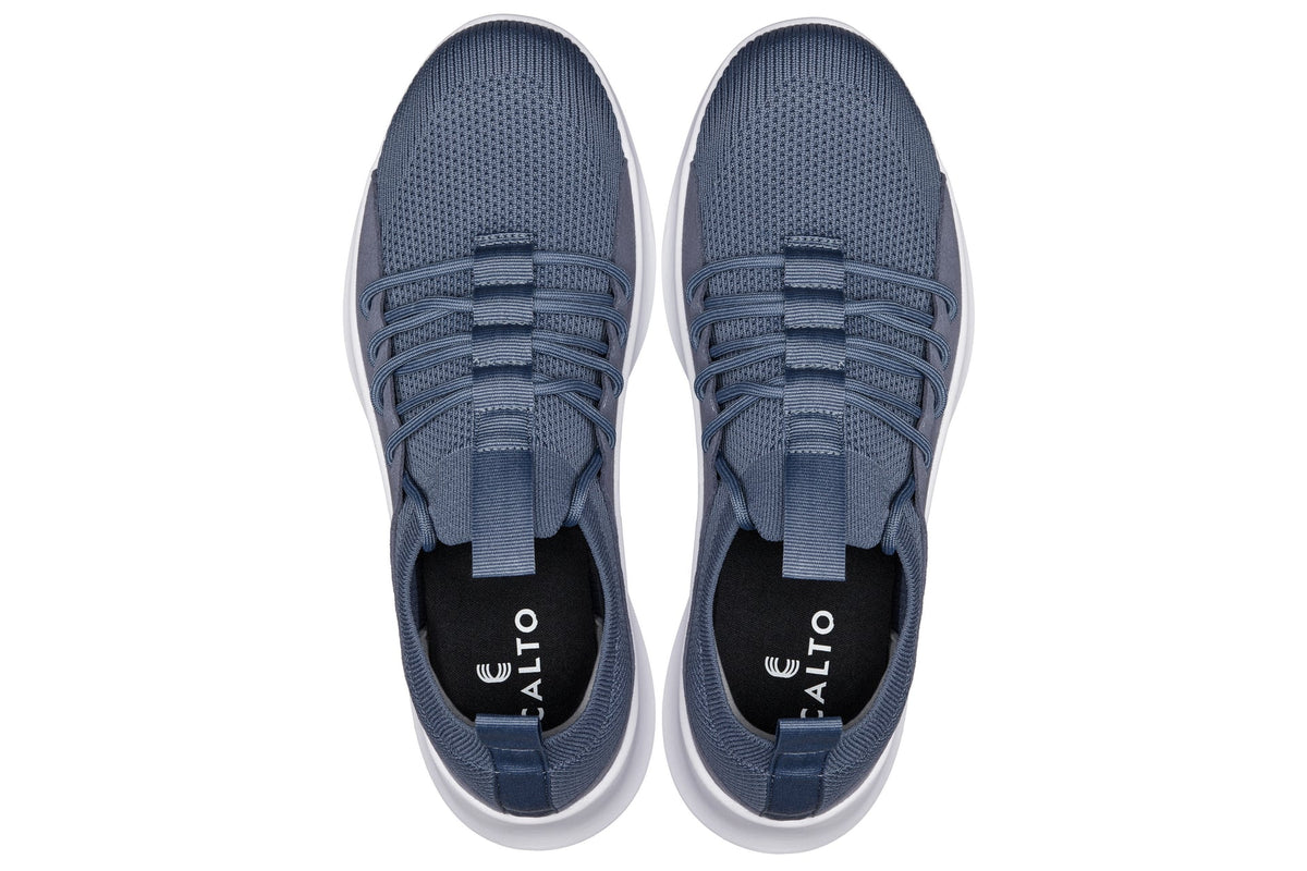 CALTO - Q133 - 2.4 Inches Taller (Light Slate Gray/White Sole) - Ultra Lightweight SneakersSneakers / AthleticsTorqelo.com