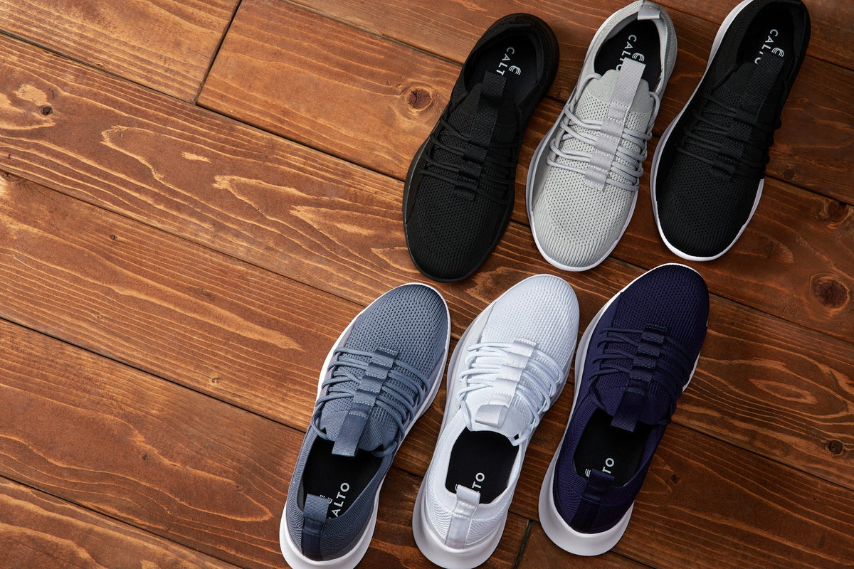 CALTO - Q133 - 2.4 Inches Taller (Light Slate Gray/White Sole) - Ultra Lightweight SneakersSneakers / AthleticsTorqelo.com