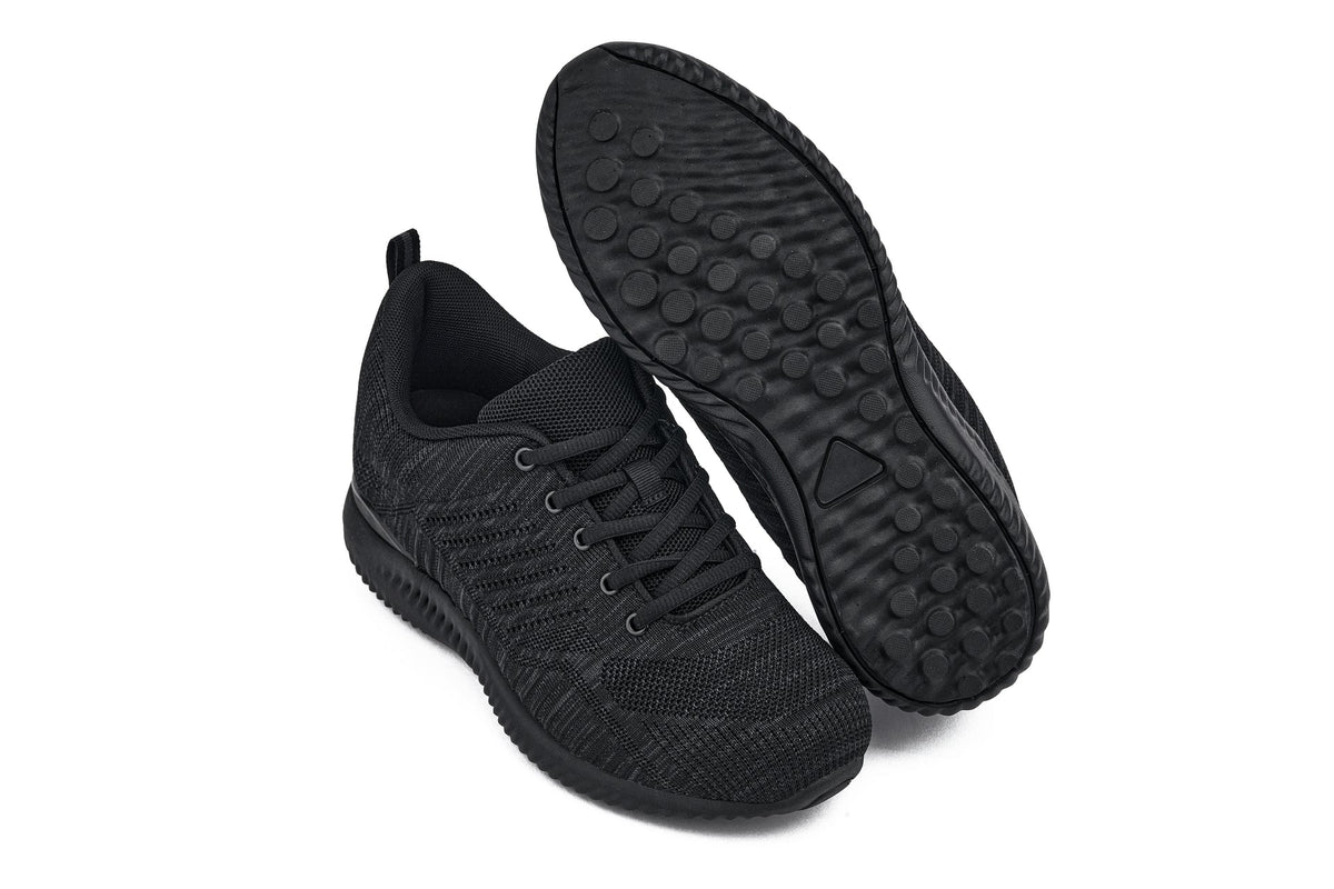 CALTO - Q213 - 2.4 Inches Taller (Black/Charcoal Grey) - Ultra LightweightSneakers / AthleticsTorqelo.com