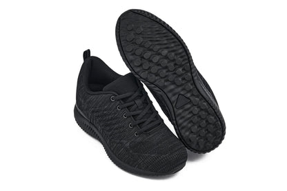 CALTO - Q213 - 2.4 Inches Taller (Black/Charcoal Grey) - Ultra LightweightSneakers / AthleticsTorqelo.com