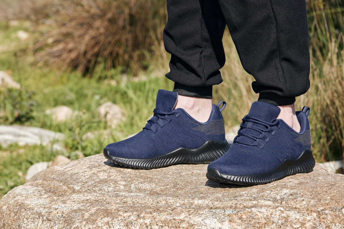 CALTO - Q217 - 2.4 Inches Taller (Navy/Grey) - Ultra LightweightSneakers / AthleticsTorqelo.com