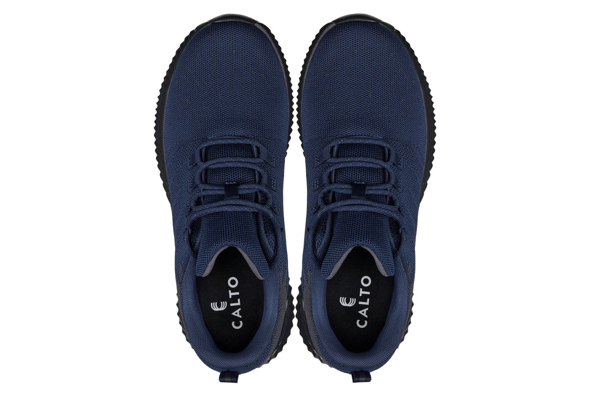 CALTO - Q217 - 2.4 Inches Taller (Navy/Grey) - Ultra LightweightSneakers / AthleticsTorqelo.com