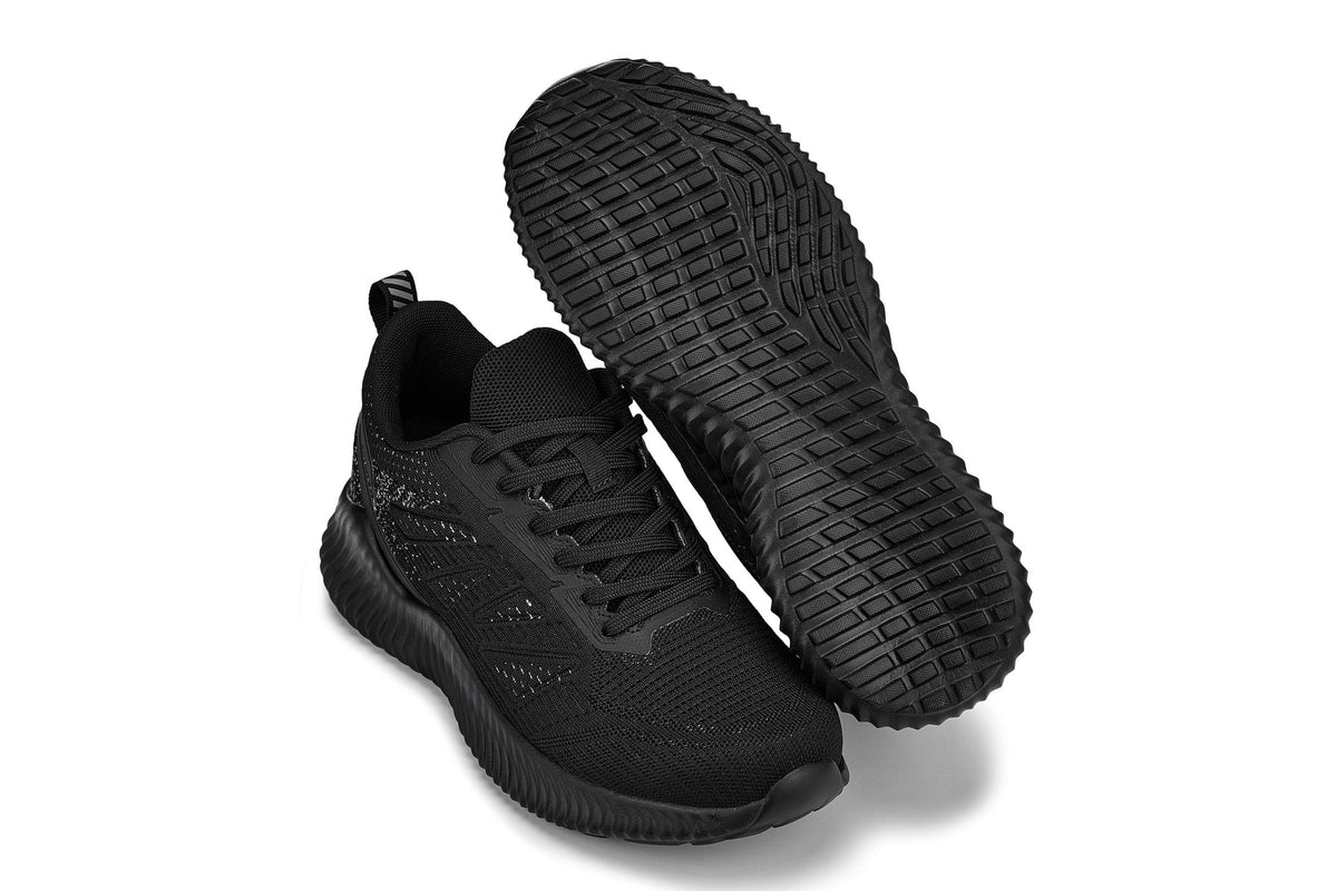 CALTO - Q220 - 2.6 Inches Taller (Noir/Cement) - Lightweight Sporty SneakersSneakers / AthleticsTorqelo.com