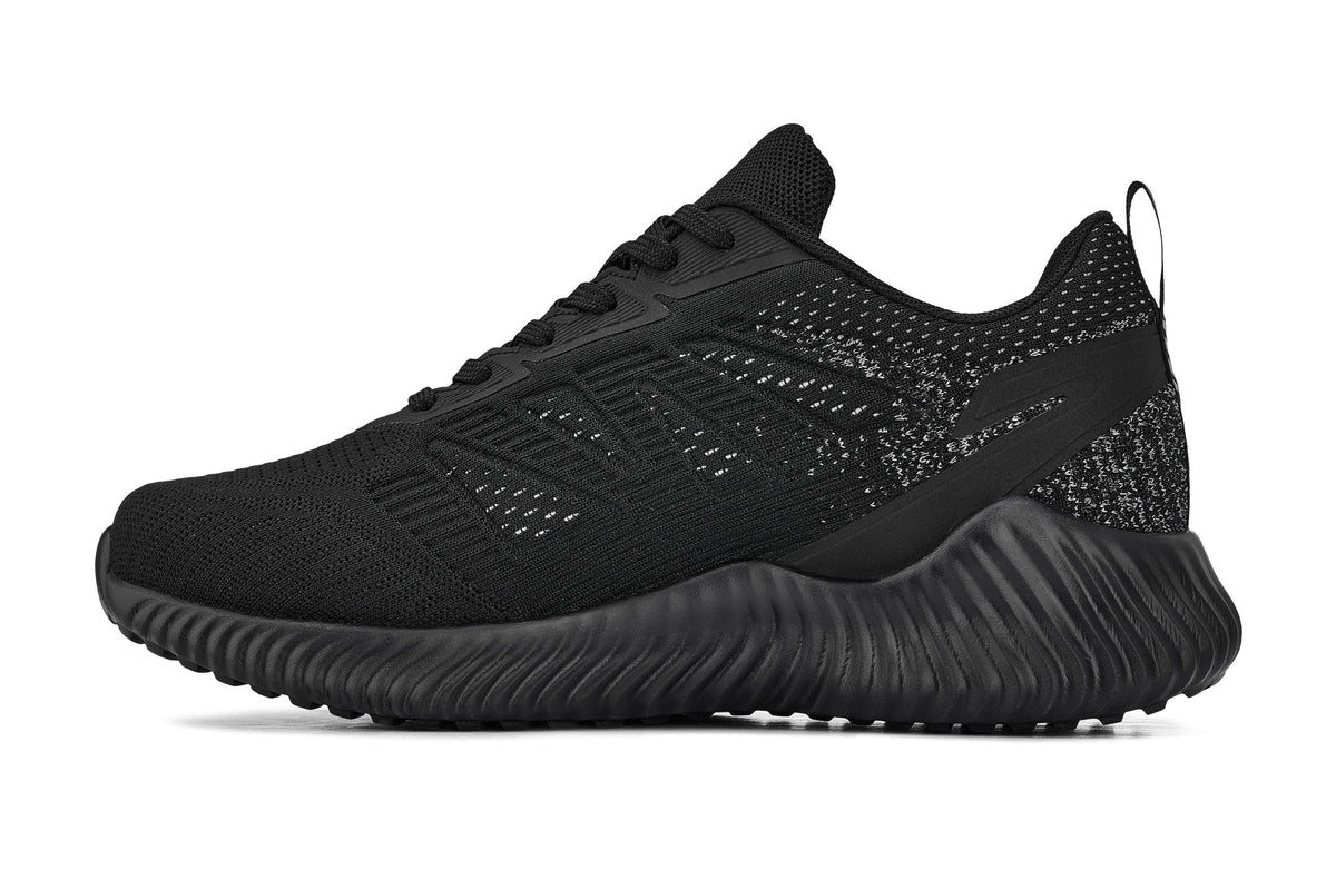 CALTO - Q220 - 2.6 Inches Taller (Noir/Cement) - Lightweight Sporty SneakersSneakers / AthleticsTorqelo.com