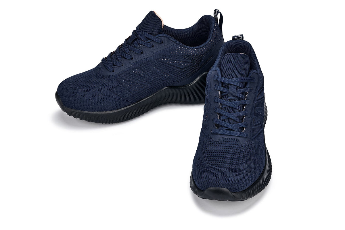 CALTO - Q222 - 2.6 Inches Taller (Navy/Coral) - Lightweight Sporty SneakersSneakers / AthleticsTorqelo.com