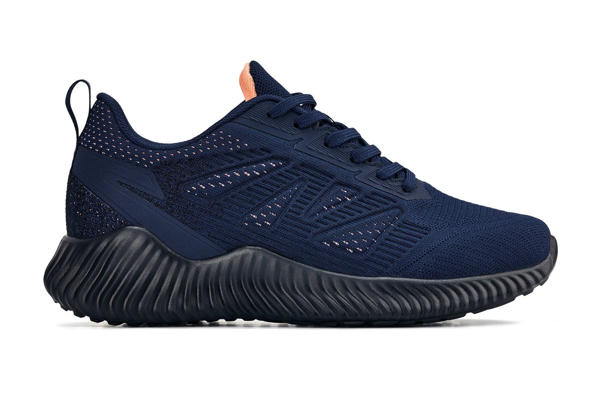 CALTO - Q222 - 2.6 Inches Taller (Navy/Coral) - Lightweight Sporty SneakersSneakers / AthleticsTorqelo.com
