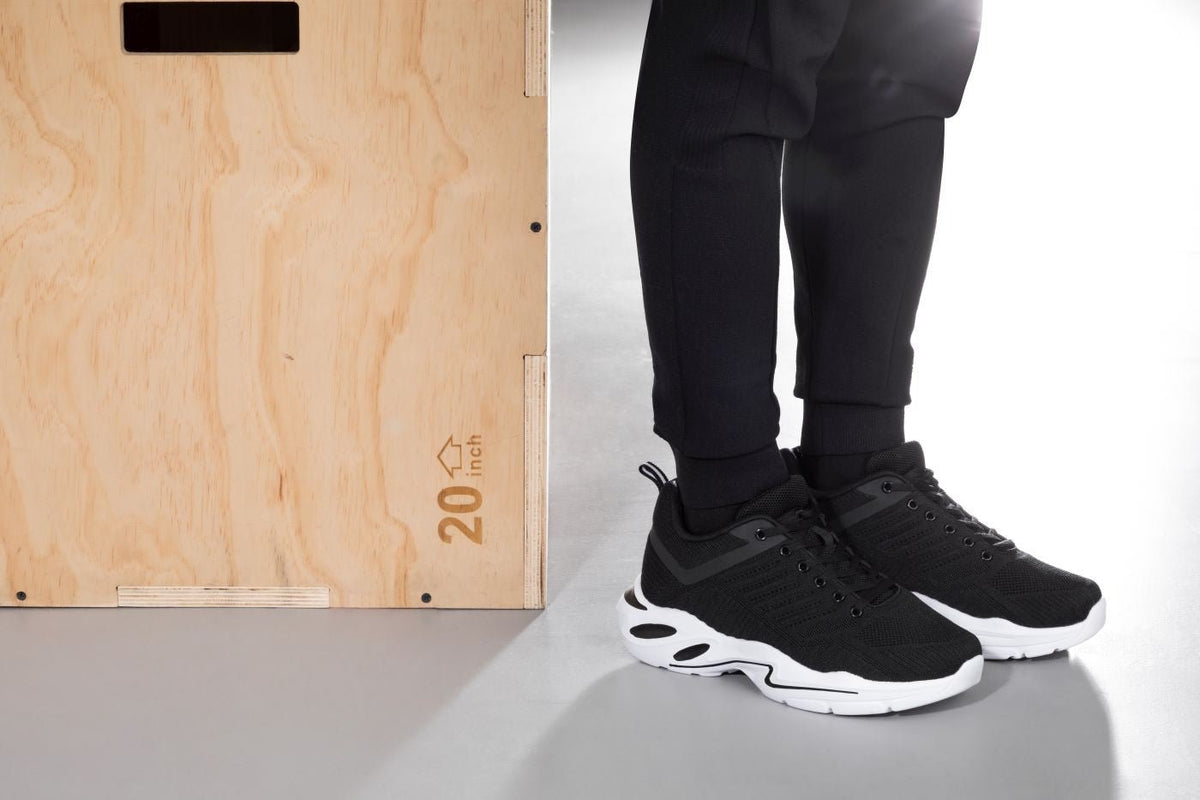 CALTO - Q330 - 2.6 Inches Taller (Black/White) - Super LightweightSneakers / AthleticsTorqelo.com