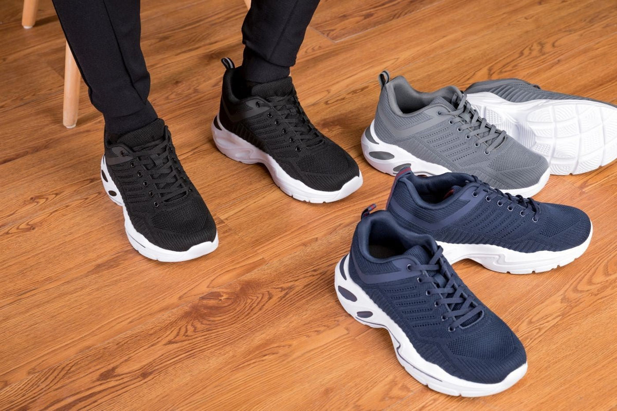 CALTO - Q332 - 2.6 Inches Taller (Grey/White) - Super LightweightSneakers / AthleticsTorqelo.com