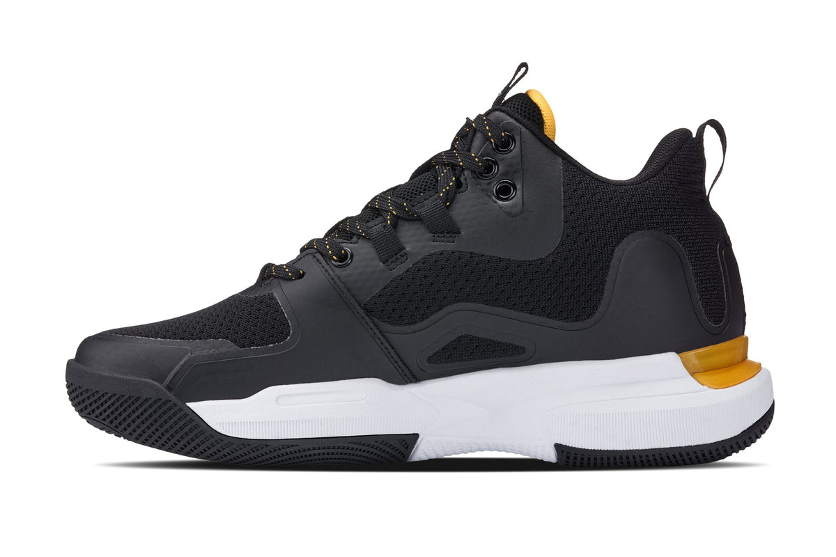 CALTO - Q391 - 3 Inches Taller (Black/Orange) - Basketball High-Top SneakersSneakers / AthleticsTorqelo.com