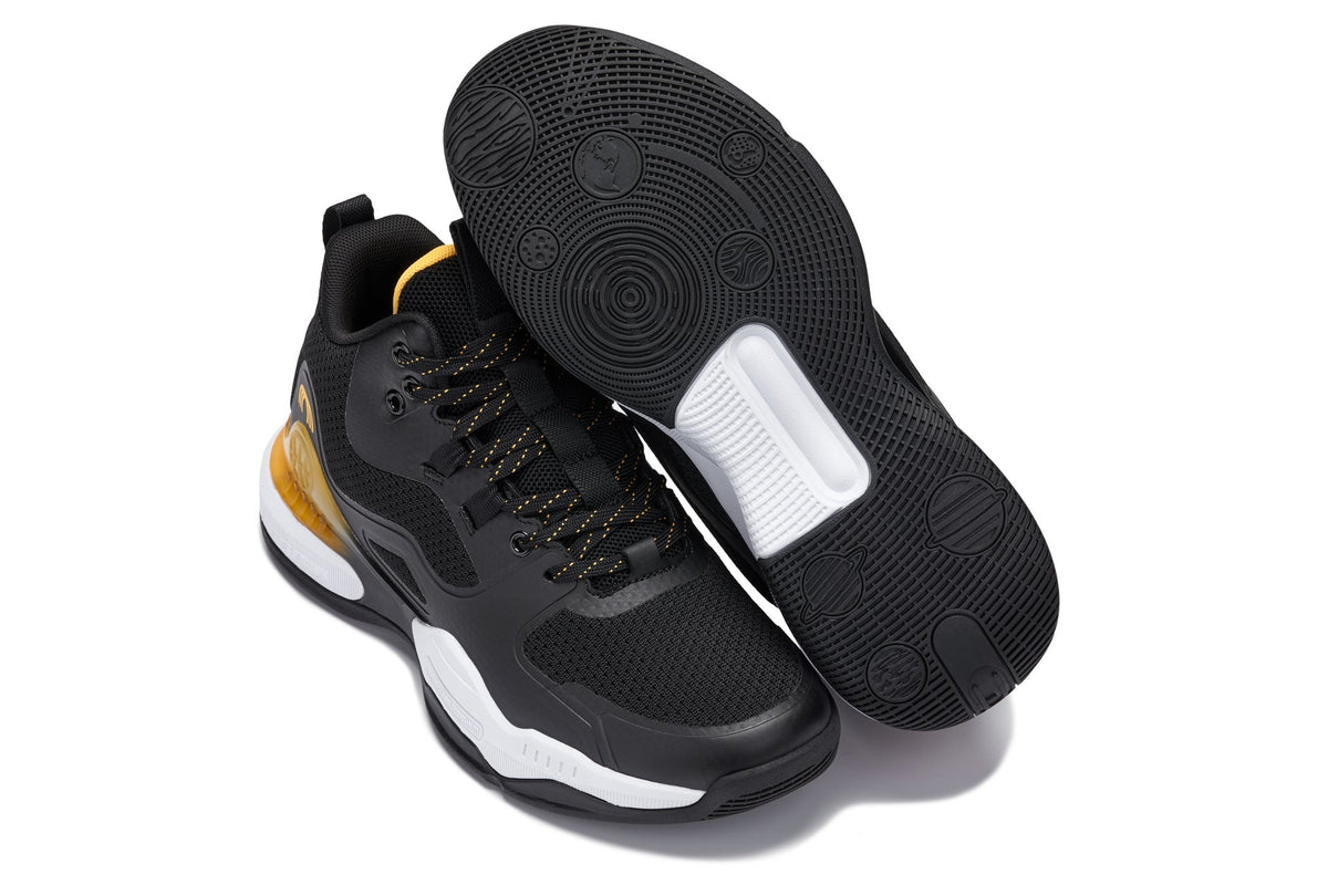 CALTO - Q391 - 3 Inches Taller (Black/Orange) - Basketball High-Top SneakersSneakers / AthleticsTorqelo.com