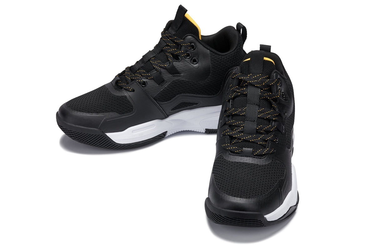 CALTO - Q391 - 3 Inches Taller (Black/Orange) - Basketball High-Top SneakersSneakers / AthleticsTorqelo.com