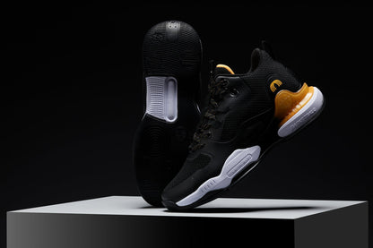 CALTO - Q391 - 3 Inches Taller (Black/Orange) - Basketball High-Top SneakersSneakers / AthleticsTorqelo.com