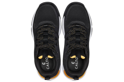 CALTO - Q391 - 3 Inches Taller (Black/Orange) - Basketball High-Top SneakersSneakers / AthleticsTorqelo.com