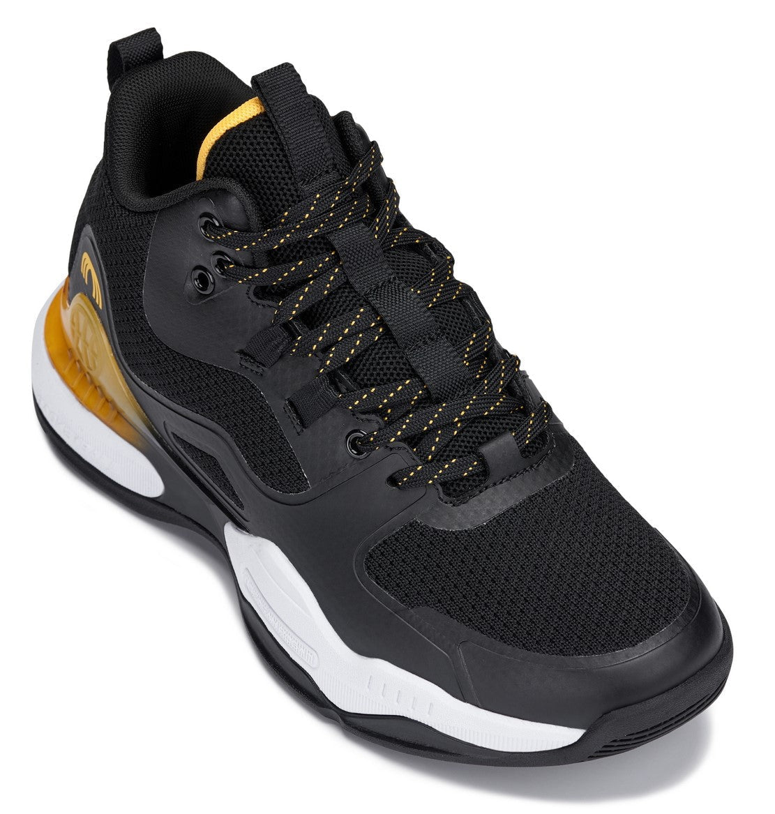 CALTO - Q391 - 3 Inches Taller (Black/Orange) - Basketball High-Top SneakersSneakers / AthleticsTorqelo.com