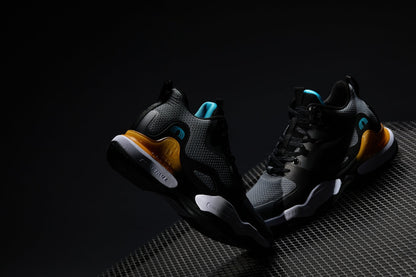 CALTO - Q392 - 3 Inches Taller (Gray/Orange) - Basketball High-Top SneakersSneakers / AthleticsTorqelo.com