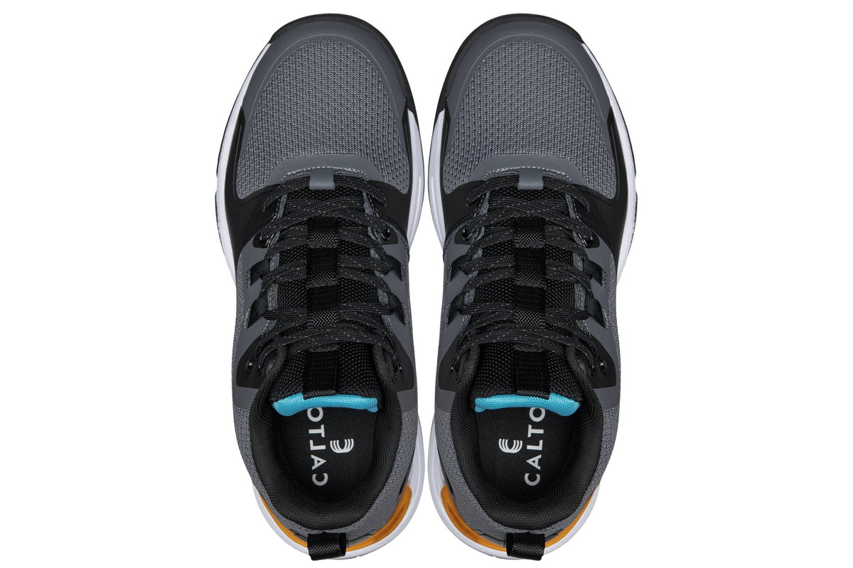 CALTO - Q392 - 3 Inches Taller (Gray/Orange) - Basketball High-Top SneakersSneakers / AthleticsTorqelo.com