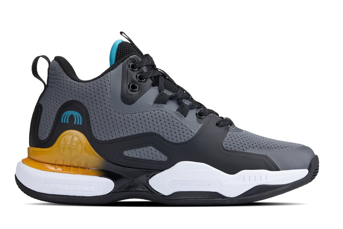 CALTO - Q392 - 3 Inches Taller (Gray/Orange) - Basketball High-Top SneakersSneakers / AthleticsTorqelo.com
