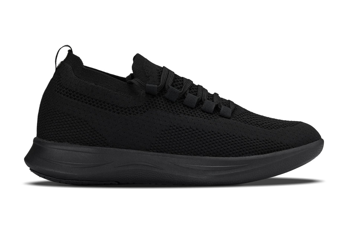 CALTO - QA060 - 2.4 Inches Taller (Black/Black Sole) - Lightweight Knitted SneakersSneakers / AthleticsTorqelo.com