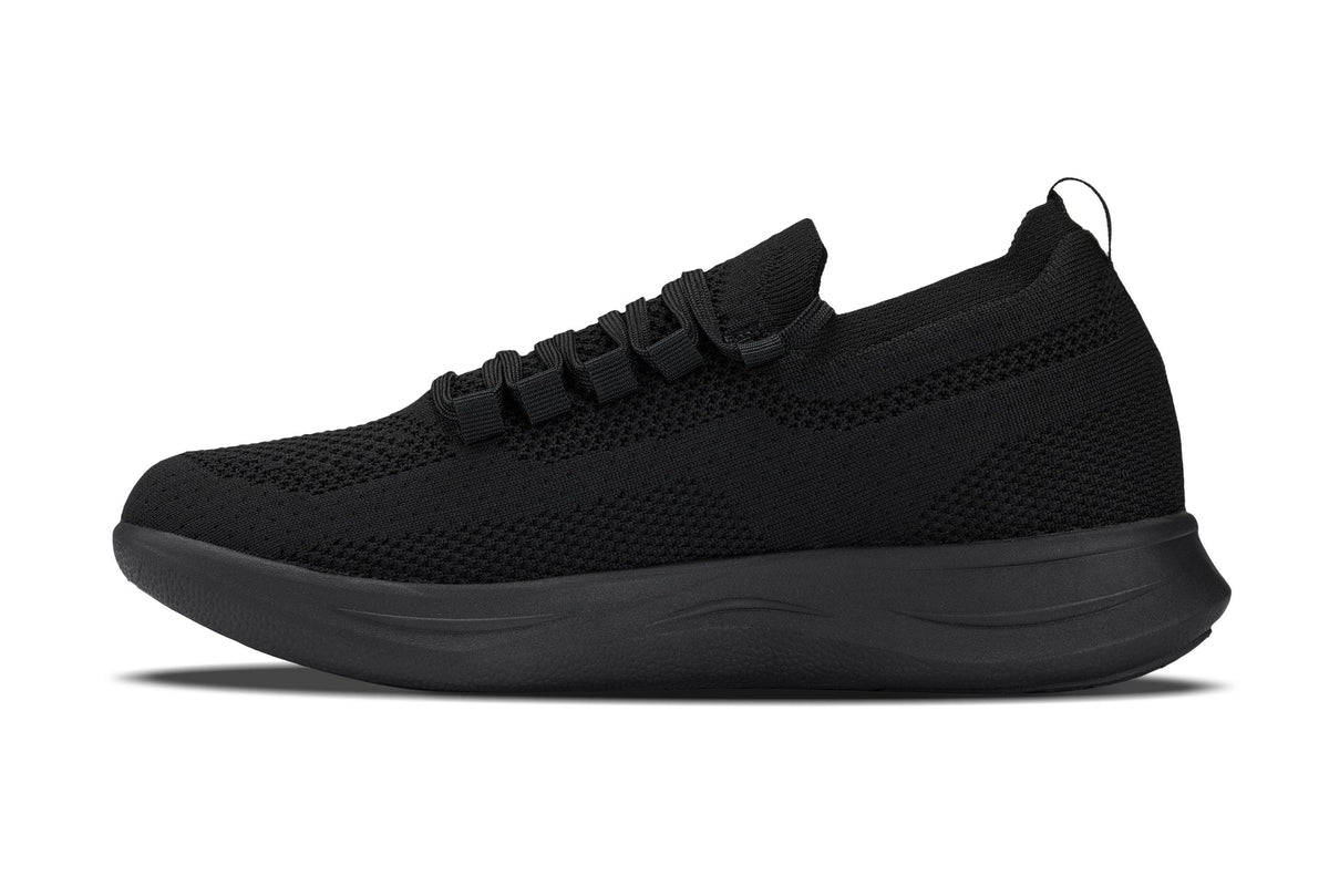 CALTO - QA060 - 2.4 Inches Taller (Black/Black Sole) - Lightweight Knitted SneakersSneakers / AthleticsTorqelo.com