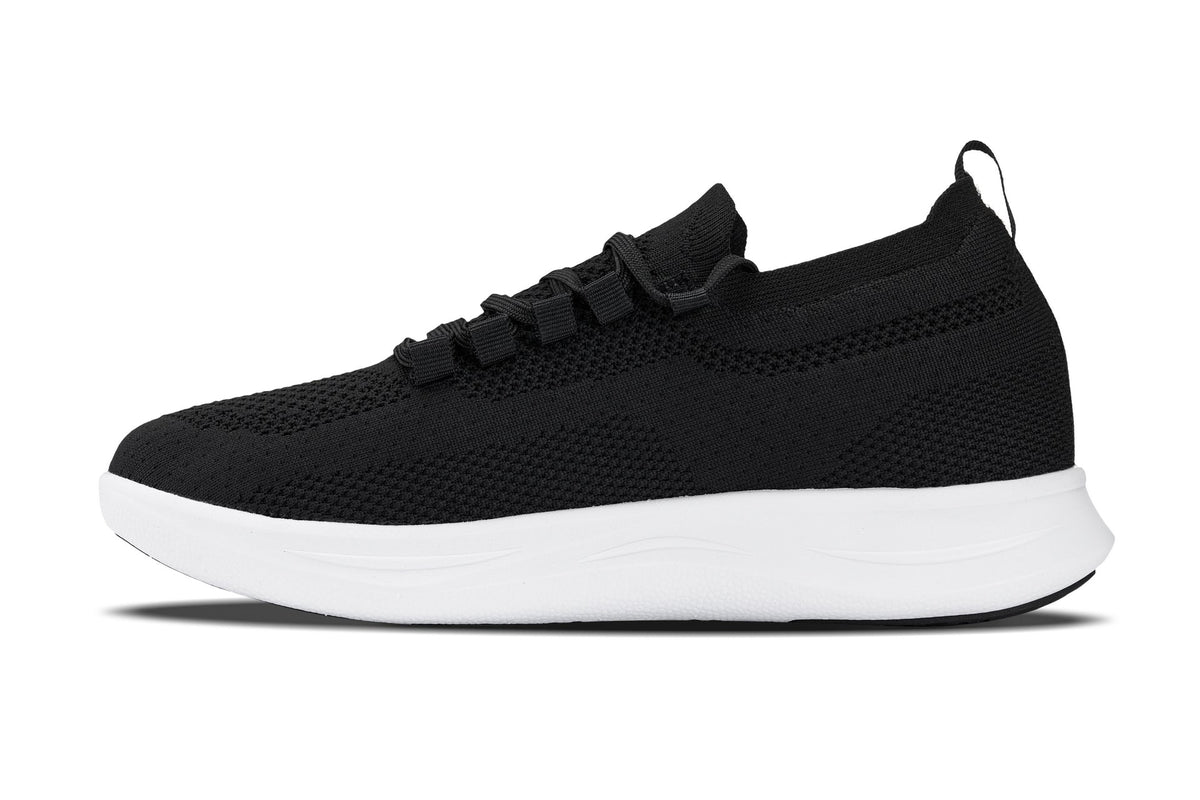 CALTO - QA062 - 2.4 Inches Taller (Black/White Sole) - Lightweight Knitted SneakersSneakers / AthleticsTorqelo.com