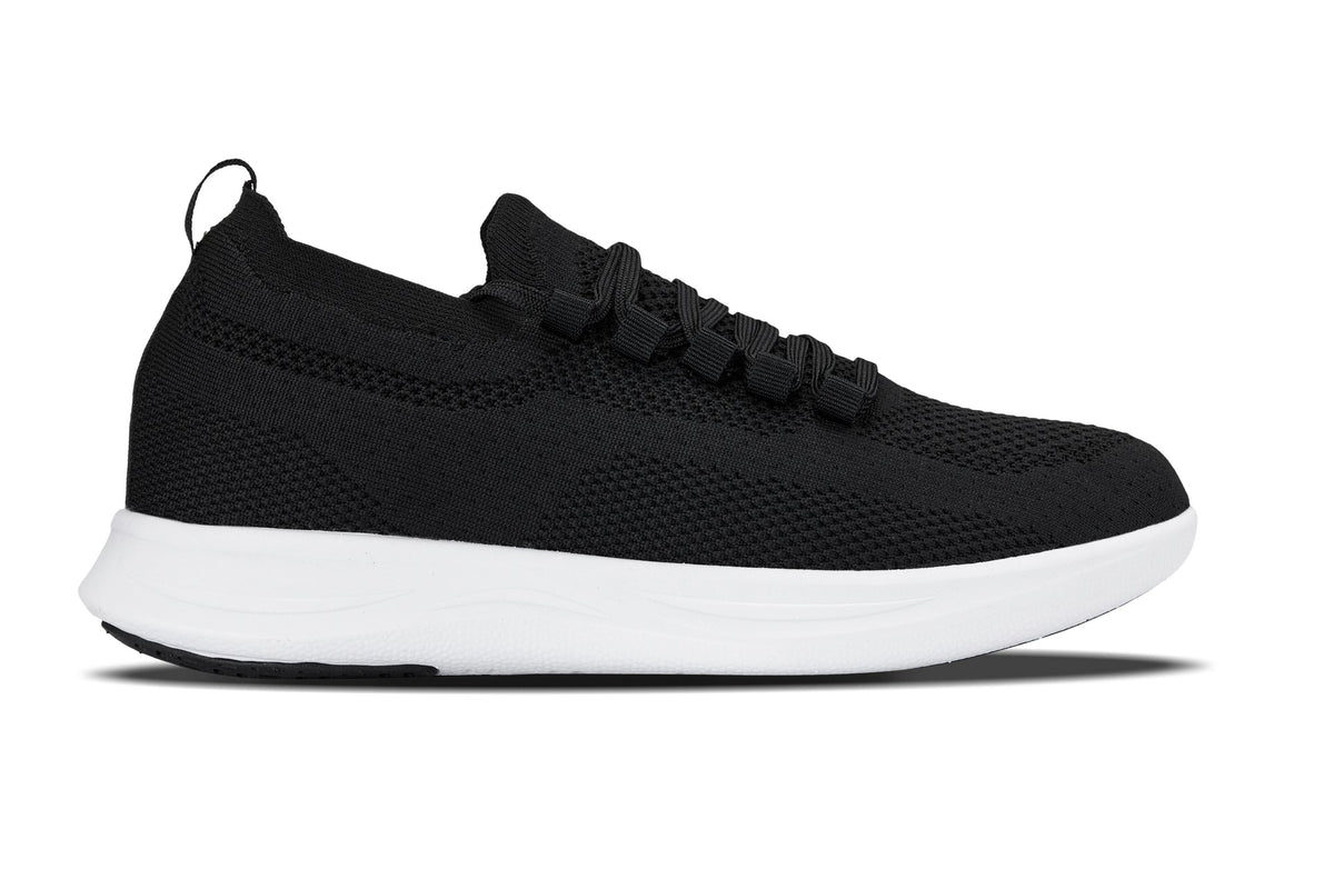 CALTO - QA062 - 2.4 Inches Taller (Black/White Sole) - Lightweight Knitted SneakersSneakers / AthleticsTorqelo.com