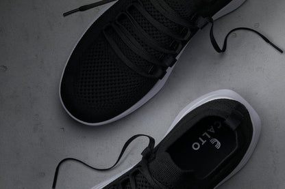 CALTO - QA062 - 2.4 Inches Taller (Black/White Sole) - Lightweight Knitted SneakersSneakers / AthleticsTorqelo.com