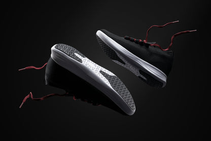 CALTO - QA064 - 2.4 Inches Taller (Black/Red/White Sole) - Lightweight Knitted SneakersSneakers / AthleticsTorqelo.com