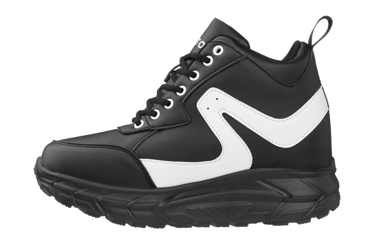 CALTO - S22772 - 4 Inches Taller (Black/White) - Hiking Style BootsSneakers / AthleticsTorqelo.com
