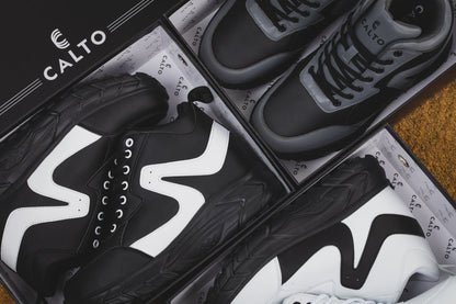 CALTO - S22772 - 4 Inches Taller (Black/White) - Hiking Style BootsSneakers / AthleticsTorqelo.com
