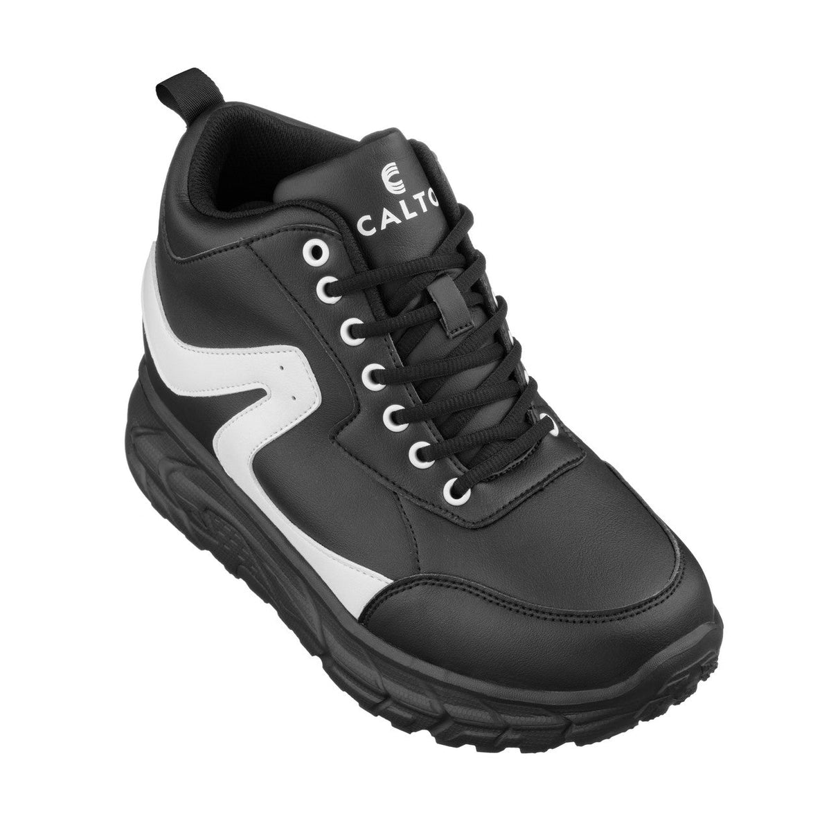 CALTO - S22772 - 4 Inches Taller (Black/White) - Hiking Style BootsSneakers / AthleticsTorqelo.com
