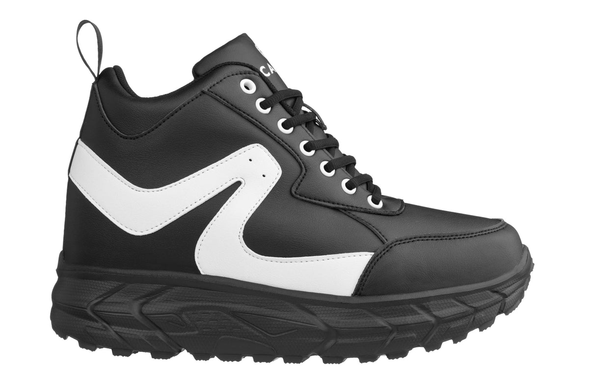 CALTO - S22772 - 4 Inches Taller (Black/White) - Hiking Style BootsSneakers / AthleticsTorqelo.com
