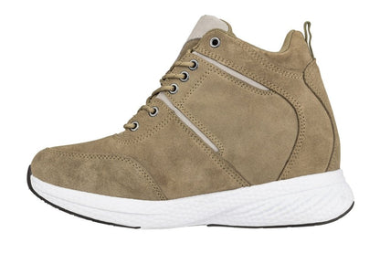 CALTO - S22819 - 3.6 Inches Taller (Khaki/Grey) - High - Top SneakersSneakers / AthleticsTorqelo.com